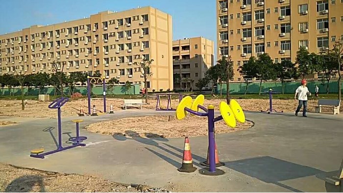 广东新会富华铸锻有限公司安装给力体育健身设施顺利完工